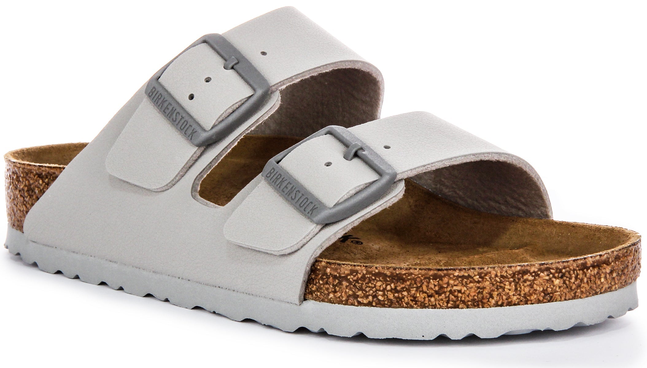 Birkenstock Arizona BF Deux Sangles Ajustables Sandales Femme en Birko Flor Pierre Main image
