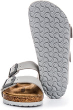 Birkenstock Arizona BF Deux Sangles Ajustables Sandales Femme en Birko Flor Pierre