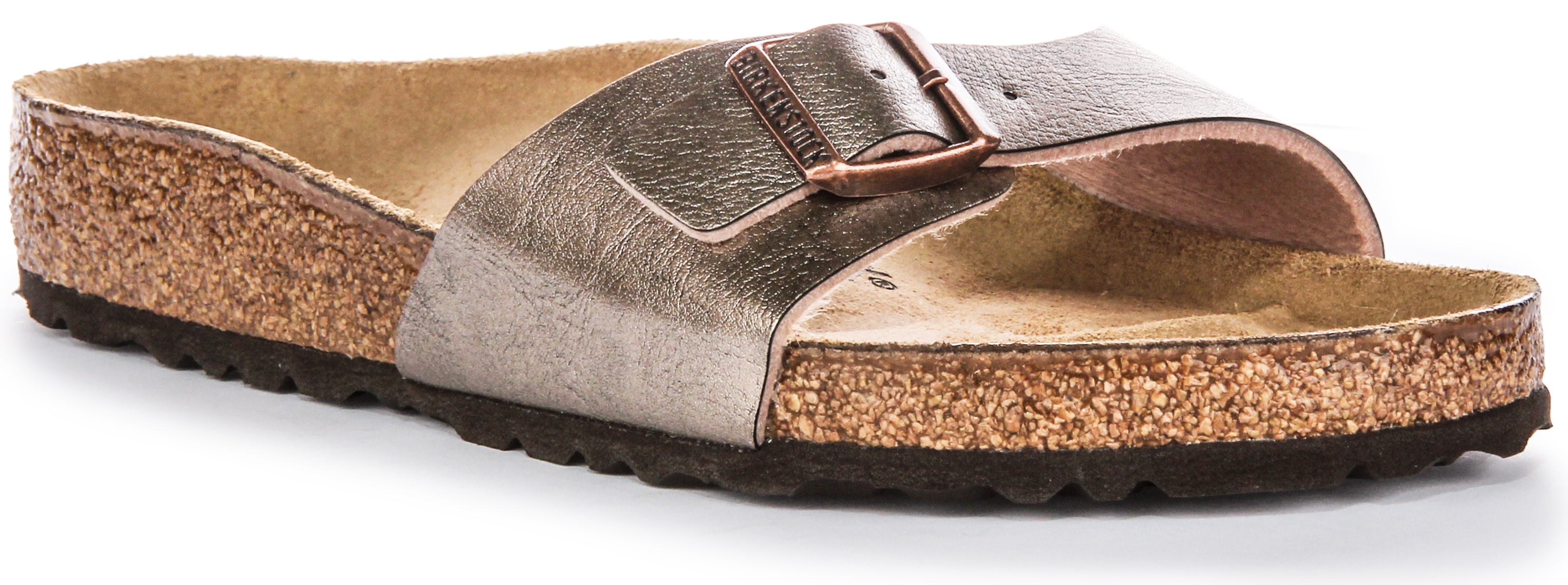 Birkenstock Madrid BF Sandales en Birko Flor pour femmes en taupe Main image
