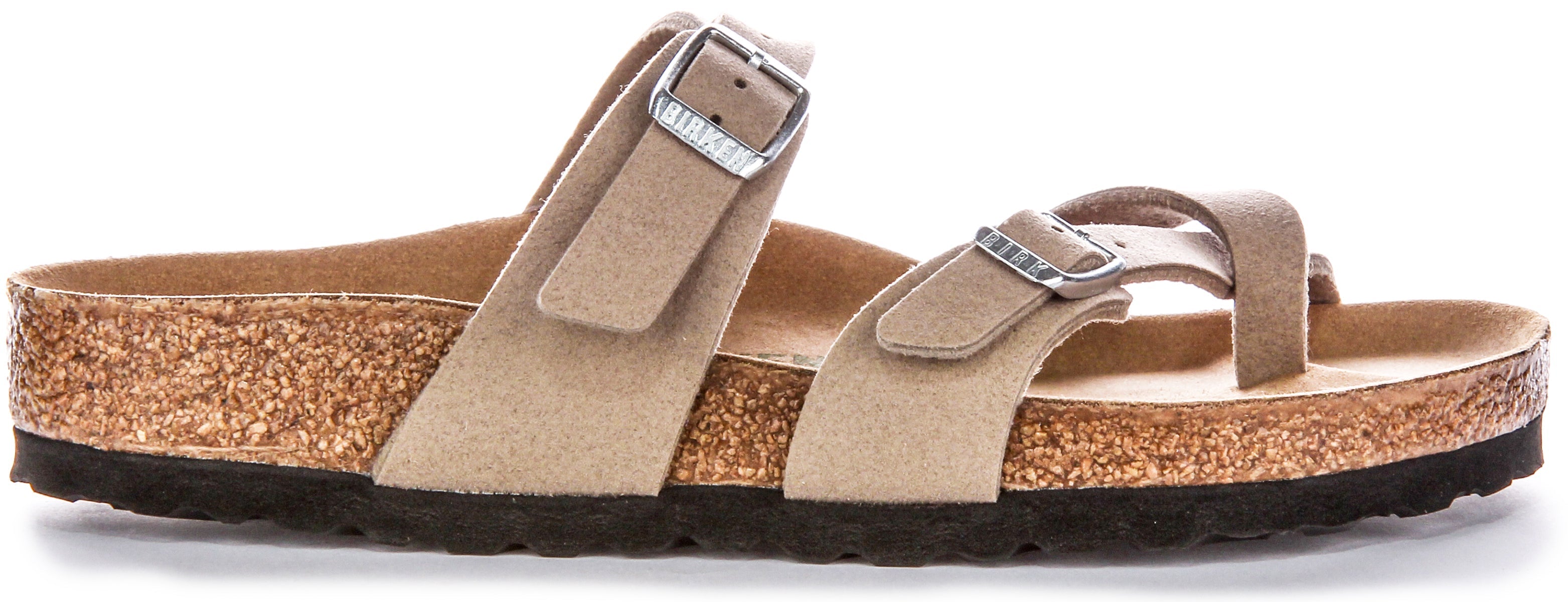 Birkenstock Mayari Sandales Véganes à Boucle d'Orteil en Taupe Secondary image