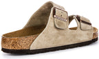 Birkenstock Arizona Semelle Douce en Taupe