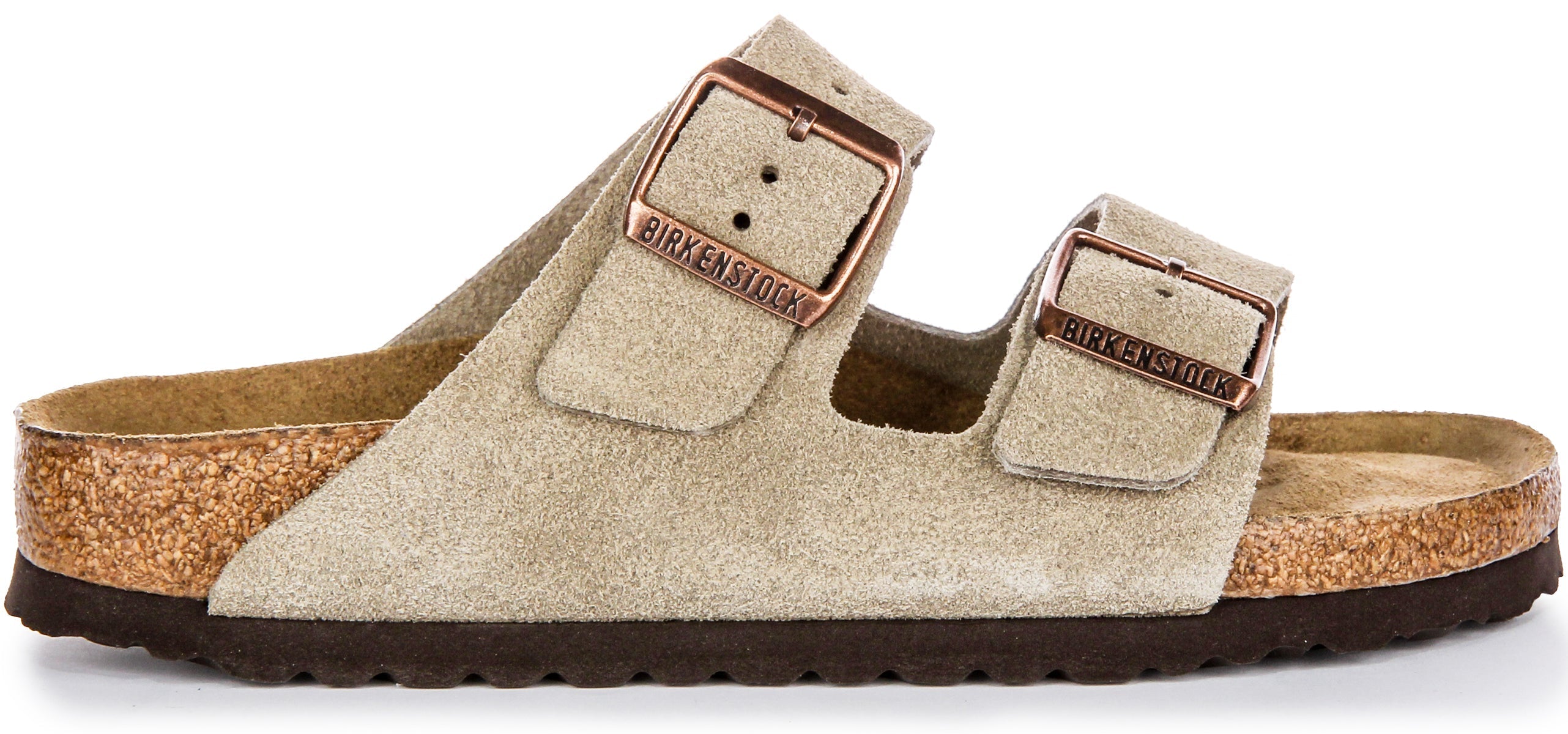 Birkenstock Arizona Semelle Douce Taupe | Coupe Étroit Secondary image