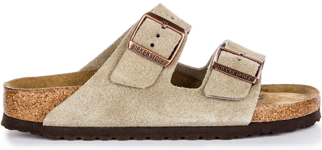 Birkenstock Arizona Semelle Douce Taupe | Coupe Étroit