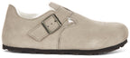 Birkenstock London en peau de mouton taupe | Coupe régulière