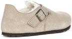 Birkenstock London en peau de mouton taupe | Coupe régulière