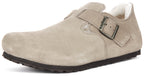 Birkenstock London en peau de mouton taupe | Coupe régulière