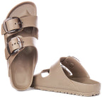 Birkenstock Arizona Eva Big Buckle In Taupe | Narrow Fit