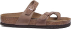 Birkenstock Mayari Sandale à lanières en cuir huilé pour femmes, tabac