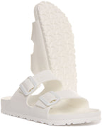 Birkenstock Arizona EVA Sandale à double lanière pour femmes en blanc