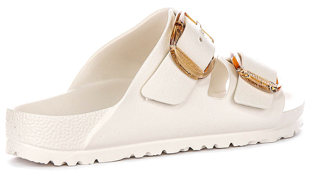 Birkenstock Arizona Eva Big Buckle In White | Narrow Fit