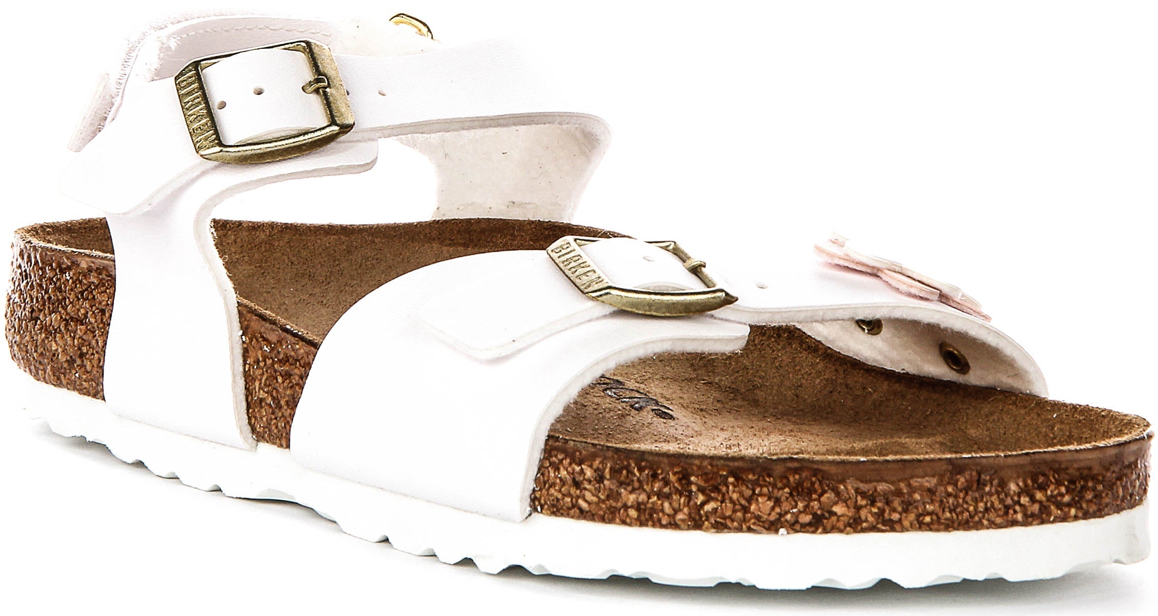 Birkenstock Rio Kids In White For Juniors | Regular Fit Main image