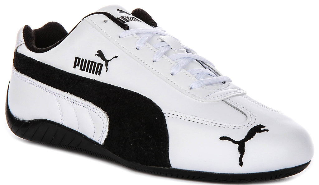 Puma Speedcat Leather In White Black For Unisex