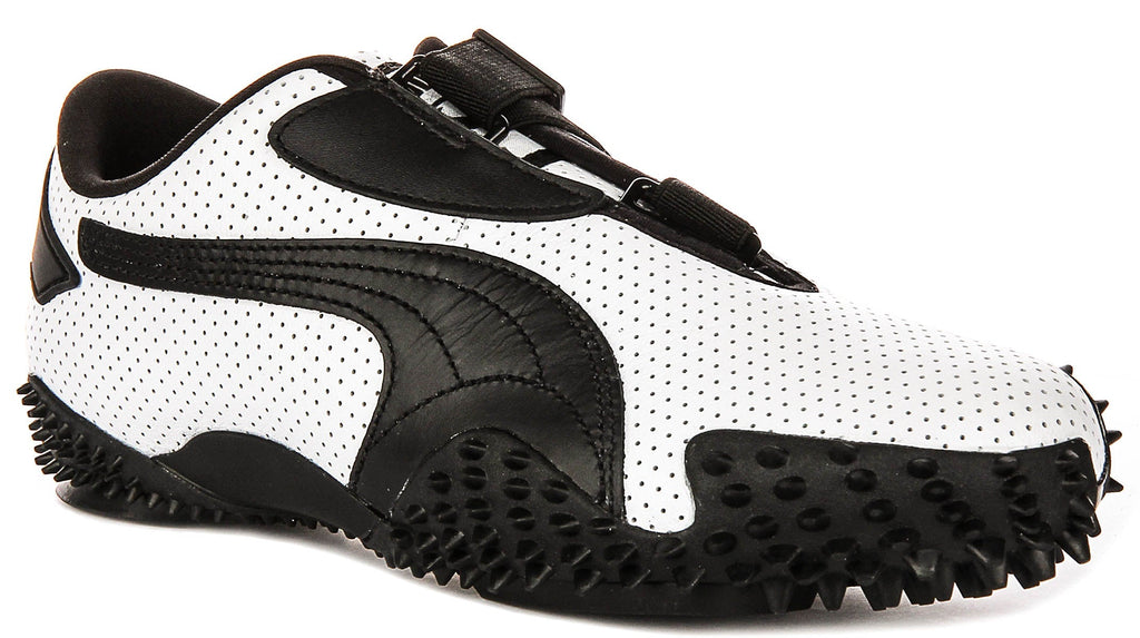 Puma Mostro Perf In White Black