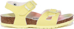 Birkenstock Rio Sandales à lanières en pierre métallique pour enfants en rose