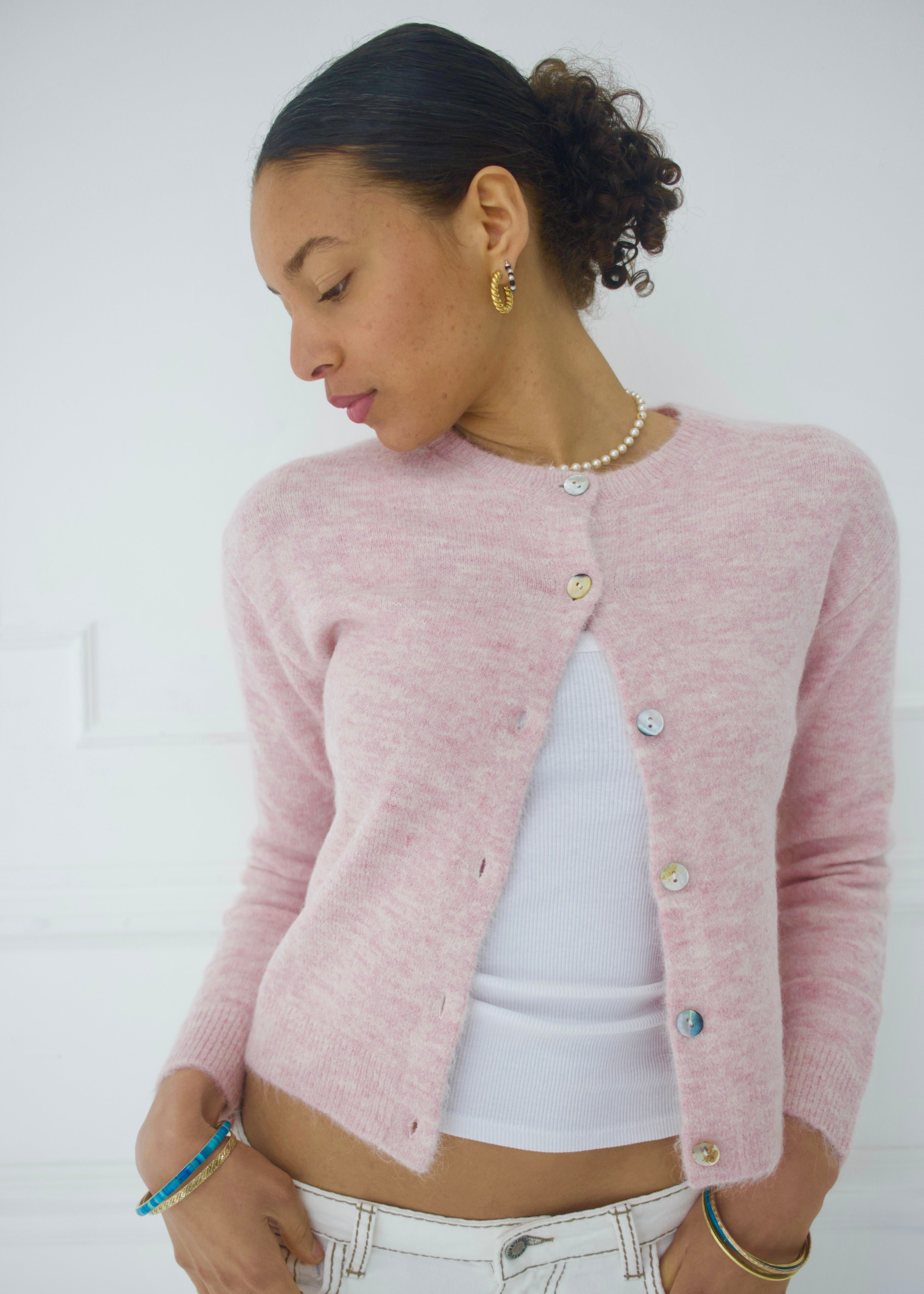 Elsa Cardigan - Baby Pink Main image
