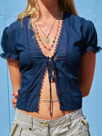 Iris Top - Navy
