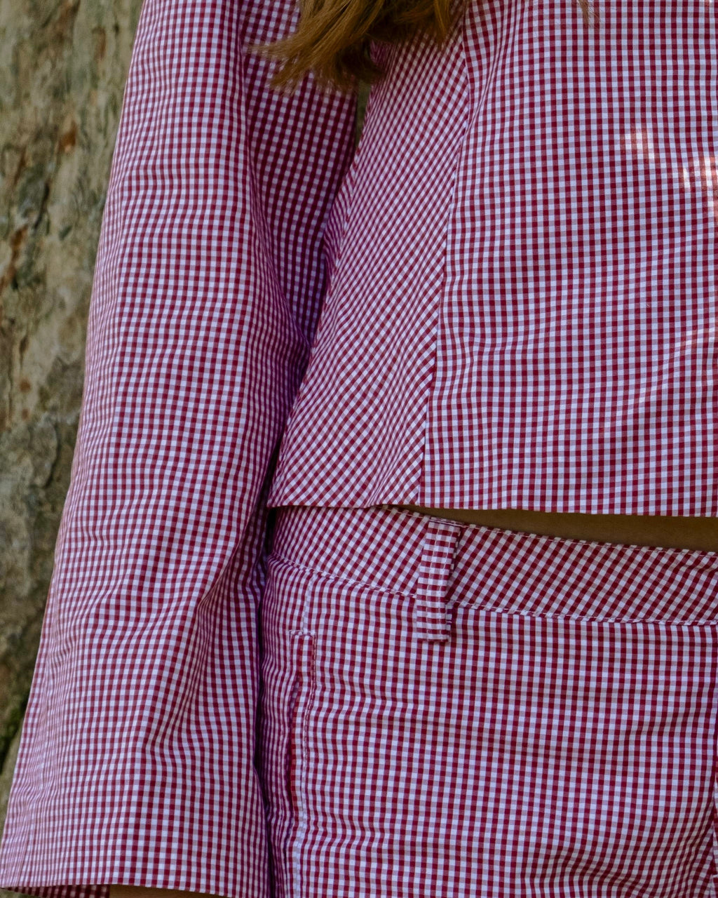 Polly Shorts - Red Gingham